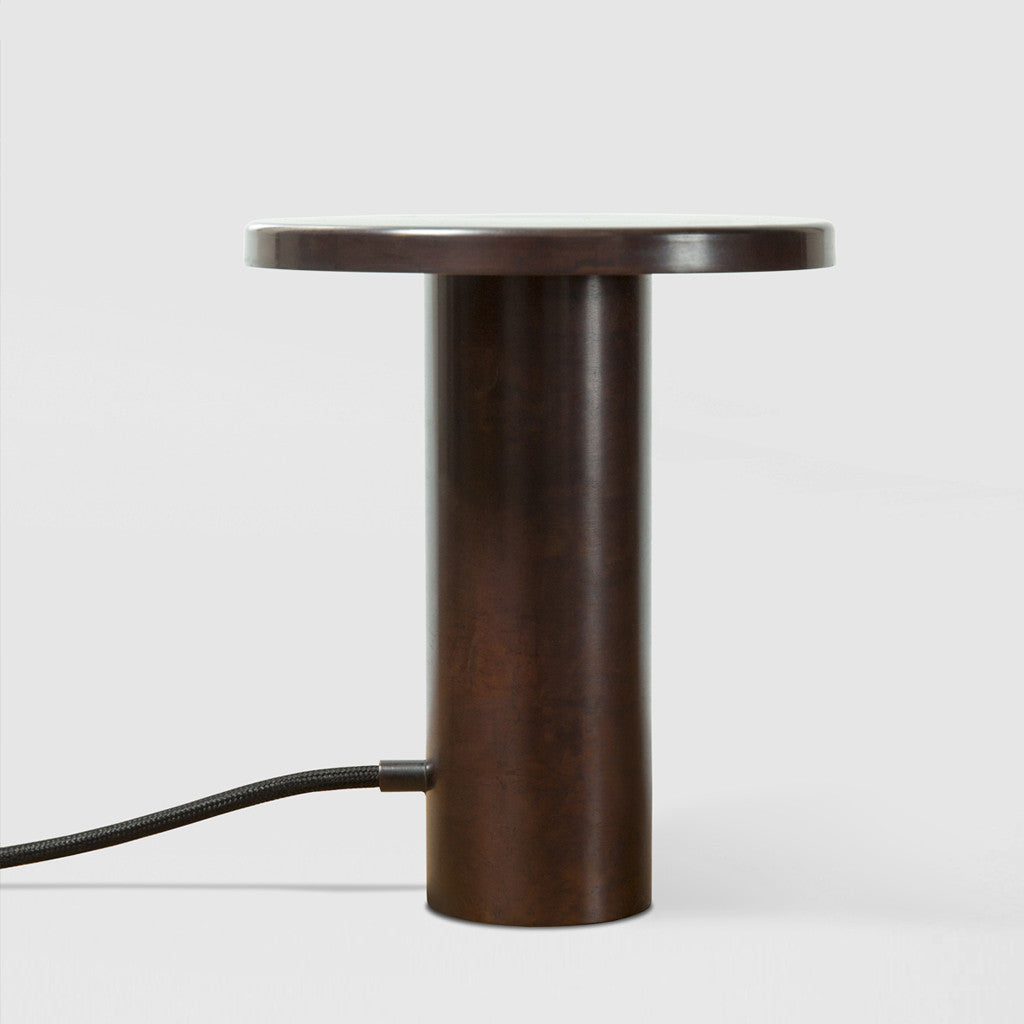 Patinated Brass Table Lamp