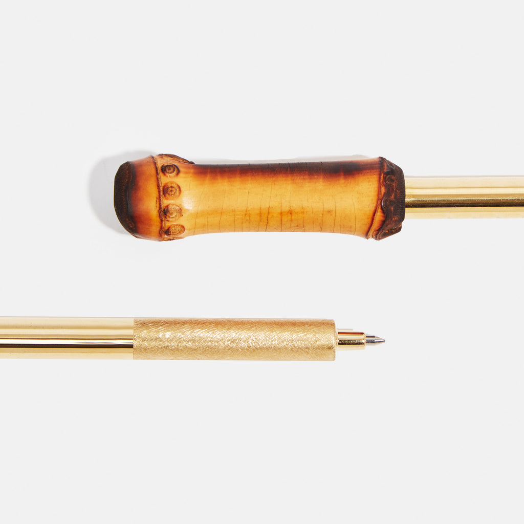 Brass & Cane Ballpoint Pen – Lee West Objects