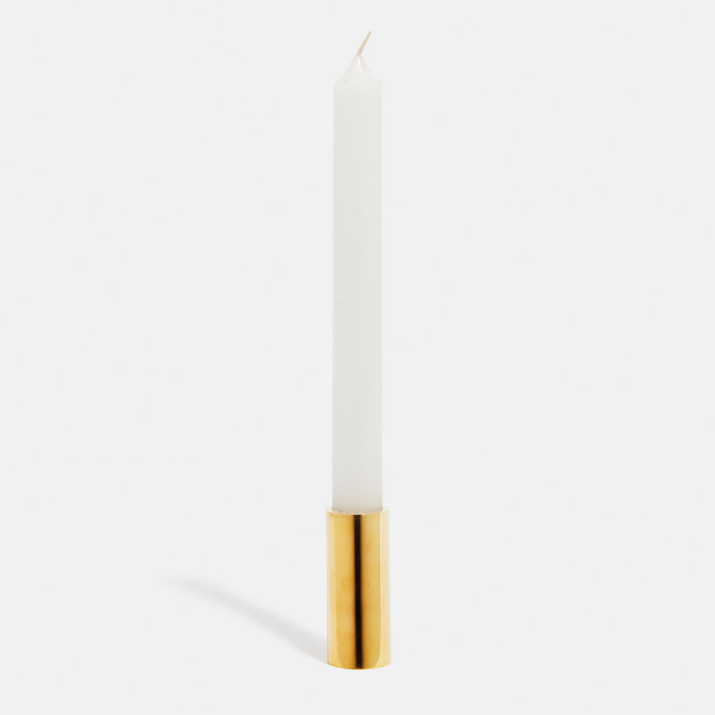 Polished brass candle ~ inscense holder